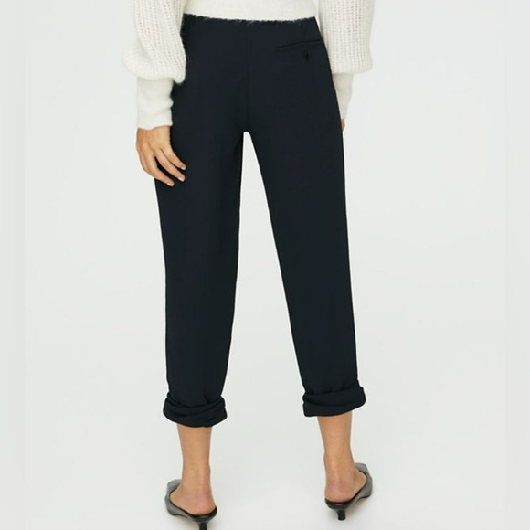 Aritzia Wilfred Allant Crop Tie Waist Button Fly Linen Blend pants Size 4 - Picture 2 of 15